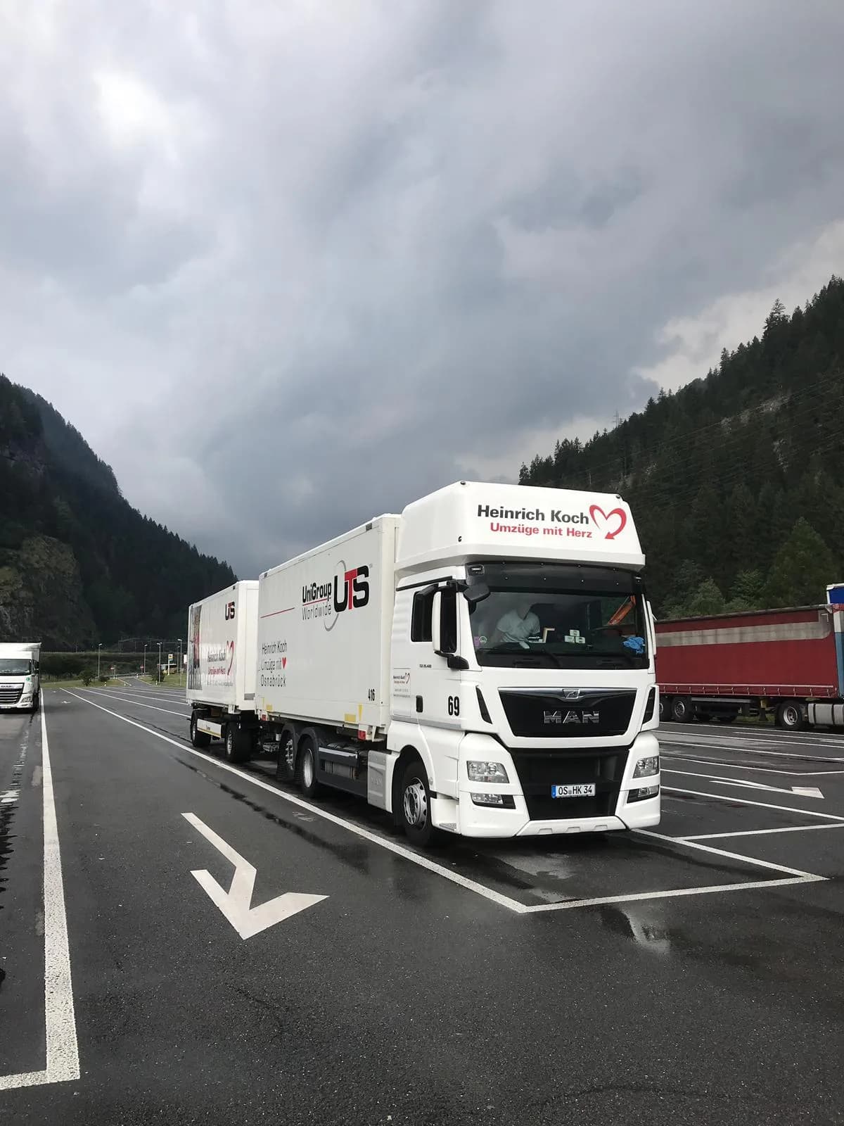 International unterwegs – am Alpenpass